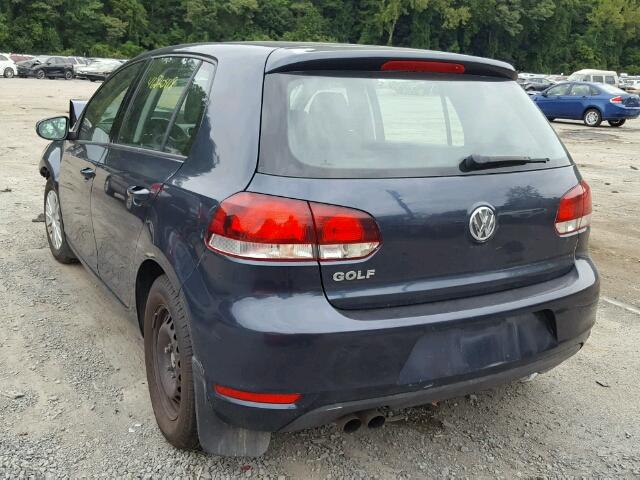 WVWDB7AJ6CW040743 - 2012 VOLKSWAGEN GOLF 蓝色 照片 3