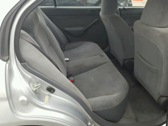 2HGES16571H563196 - 2001 HONDA CIVIC LX GRAY photo 6