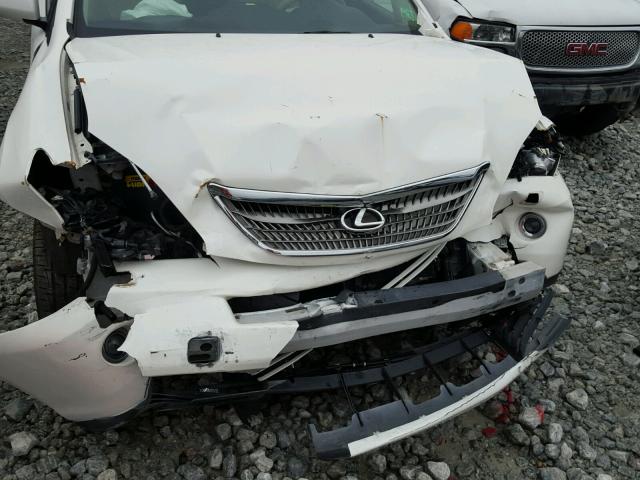 JTJHW31U282865537 - 2008 LEXUS RX WHITE photo 9