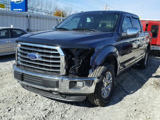 1FTEW1EG0FFC90343 - 2015 FORD F150 SUPER BLUE photo 2