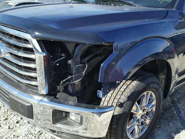 1FTEW1EG0FFC90343 - 2015 FORD F150 SUPER BLUE photo 9