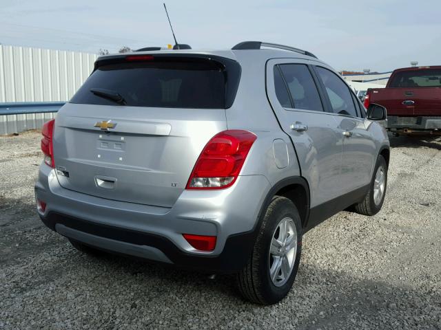 KL7CJLSB7HB234420 - 2017 CHEVROLET TRAX 1LT SILVER photo 4