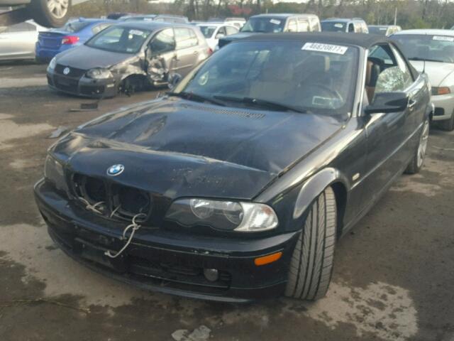 WBABS33432PG86452 - 2002 BMW 325 CI BLACK photo 2