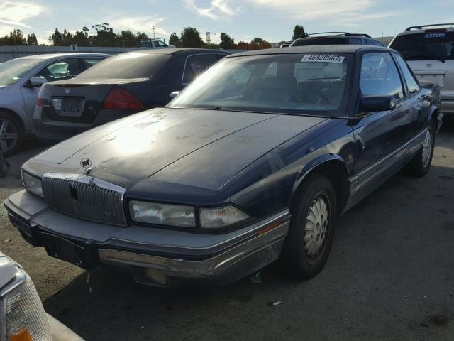 2G4WD14L3N1464688 - 1992 BUICK REGAL LIMI BLUE photo 2