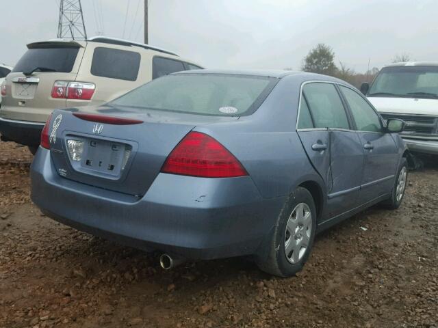 1HGCM56457A203738 - 2007 HONDA ACCORD LX BLUE photo 4