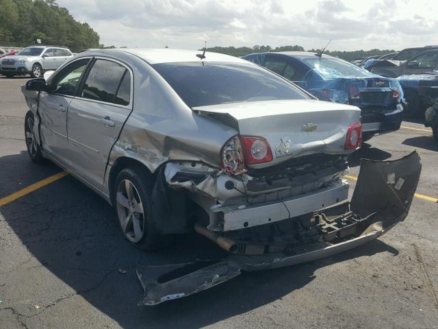 1G1ZH57B99F124808 - 2009 CHEVROLET MALIBU 1LT SILVER photo 3