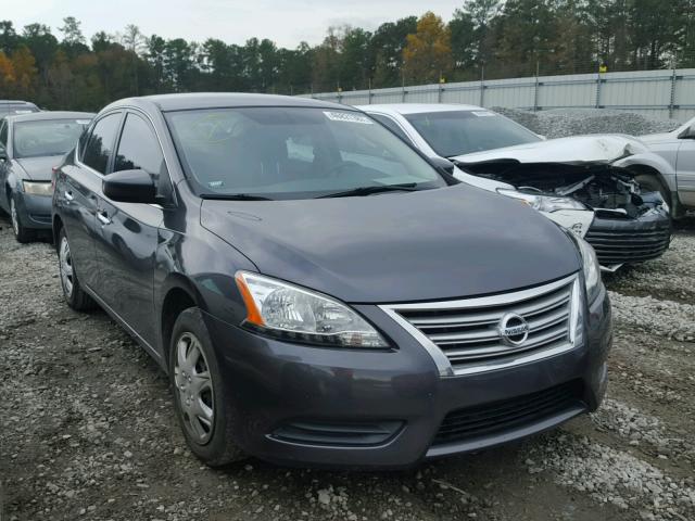 3N1AB7AP1EY232464 - 2014 NISSAN SENTRA S GRAY photo 1