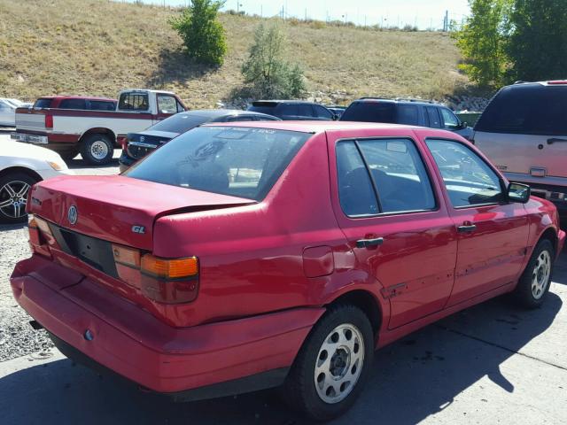 3VWRB81H4WM202766 - 1998 VOLKSWAGEN JETTA GL RED photo 4