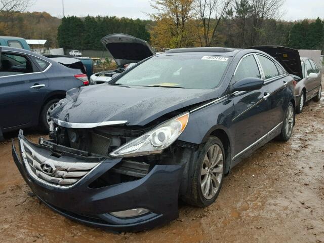 5NPEC4AC5CH387620 - 2012 HYUNDAI SONATA SE BLUE photo 2