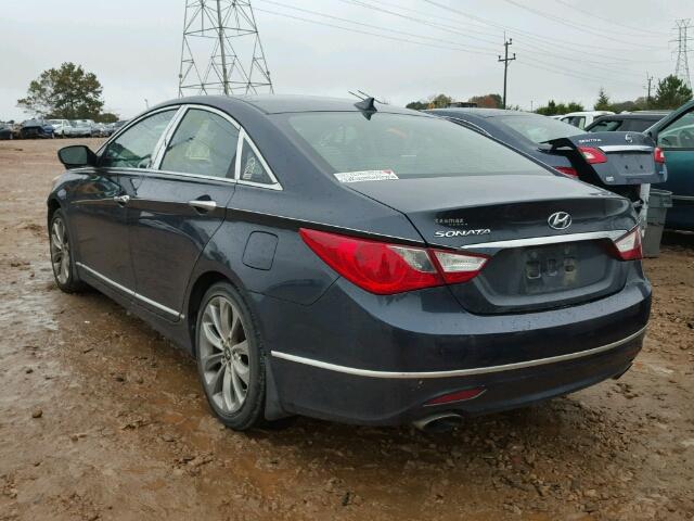 5NPEC4AC5CH387620 - 2012 HYUNDAI SONATA SE BLUE photo 3