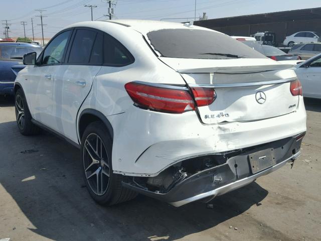 4JGED6EB8GA010055 - 2016 MERCEDES-BENZ GLE COUPE WHITE photo 3