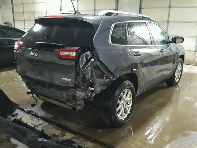 1C4PJMCS8FW620052 - 2015 JEEP CHEROKEE L GRAY photo 4