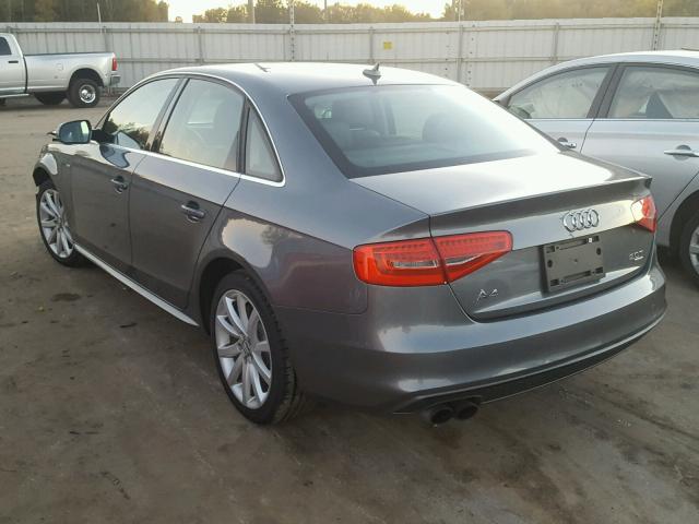 WAUBFAFL8EN021085 - 2014 AUDI A4 PREMIUM GRAY photo 3