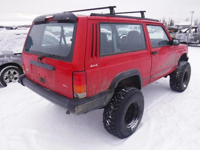 1J4FJ27S9VL556804 - 1997 JEEP CHEROKEE S RED photo 4