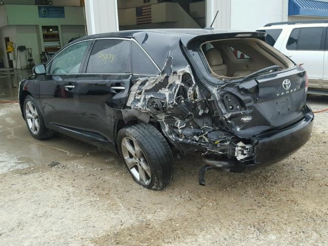 4T3ZK3BB9AU021542 - 2010 TOYOTA VENZA BASE BLACK photo 3