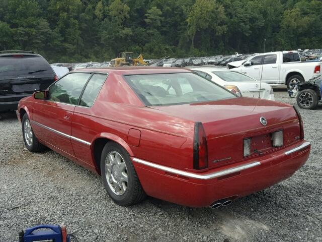 1G6ET1293WU612406 - 1998 CADILLAC ELDORADO T RED photo 3