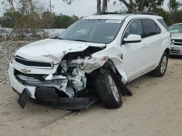 2CNFLNEY2A6356127 - 2010 CHEVROLET EQUINOX LT WHITE photo 2