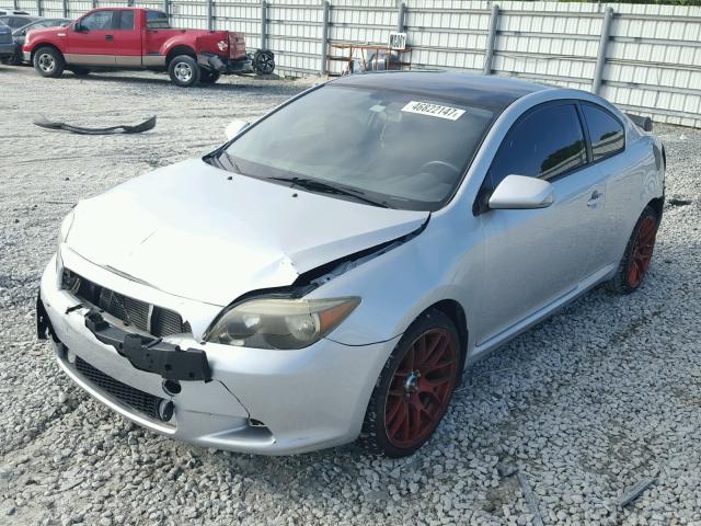 JTKDE177370173641 - 2007 TOYOTA SCION TC SILVER photo 2