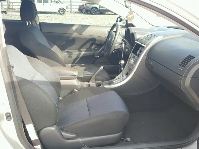 JTKDE177370173641 - 2007 TOYOTA SCION TC SILVER photo 5