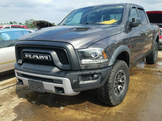 1C6RR7YT5FS756822 - 2015 RAM 1500 REBEL გრაფიტი ფოტო 2