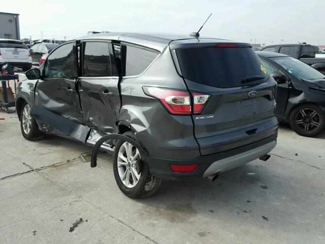 1FMCU0GD6HUA40612 - 2017 FORD ESCAPE SE GRAY photo 3