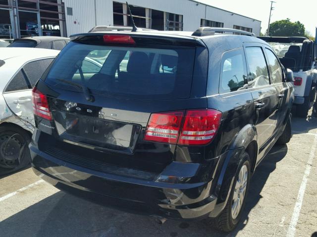 3C4PDCAB9ET163700 - 2014 DODGE JOURNEY SE BLACK photo 4