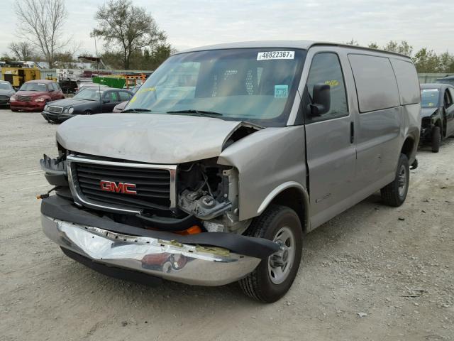 1GTGG25U841153940 - 2004 GMC SAVANA G25 GRAY photo 2