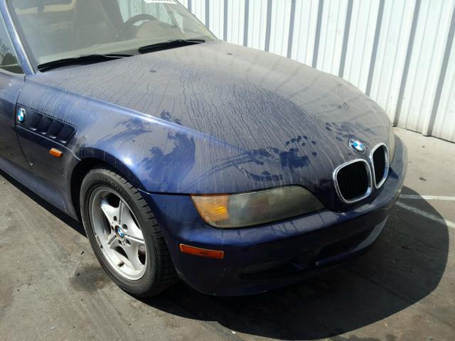 4USCH7320VLB83656 - 1997 BMW Z3 1.9 BLUE photo 9