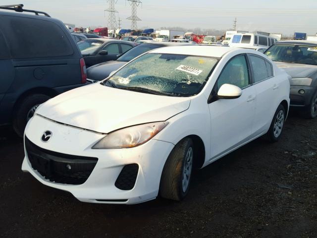 JM1BL1UF6C1592166 - 2012 MAZDA 3 I WHITE photo 2