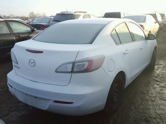 JM1BL1UF6C1592166 - 2012 MAZDA 3 I WHITE photo 4