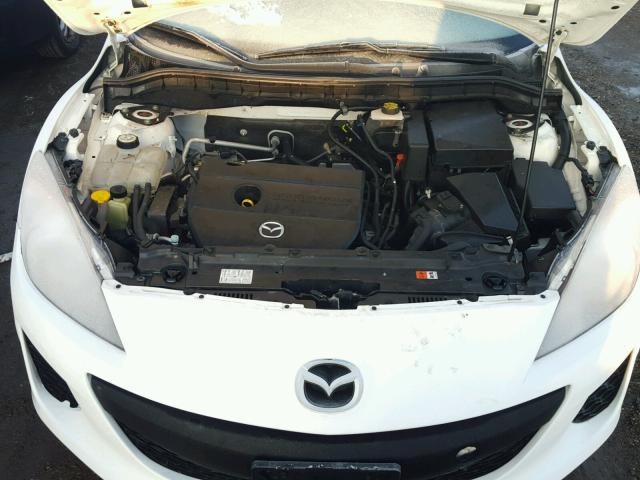 JM1BL1UF6C1592166 - 2012 MAZDA 3 I WHITE photo 7