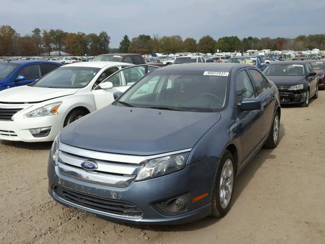 3FAHP0HA6BR237922 - 2011 FORD FUSION SE BLUE photo 2