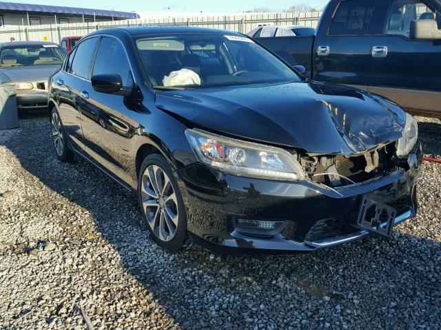 1HGCR2F59EA129293 - 2014 HONDA ACCORD SPO BLACK photo 1