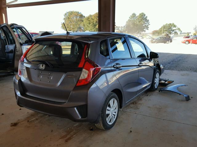 3HGGK5H58FM772792 - 2015 HONDA FIT LX GRAY photo 4