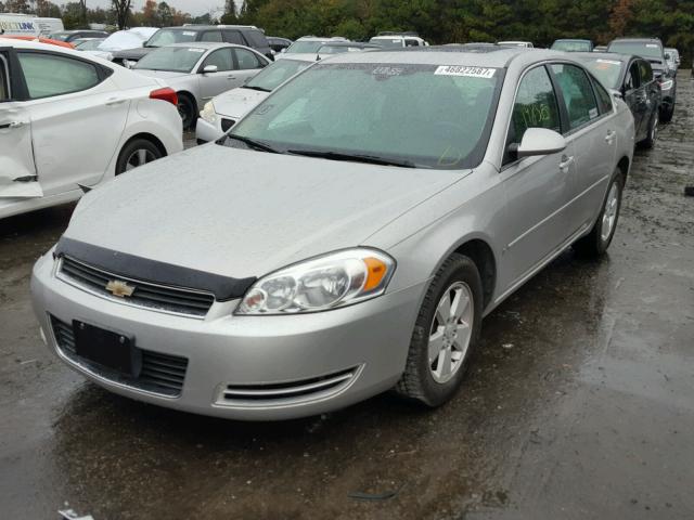 2G1WT58K581325529 - 2008 CHEVROLET IMPALA LT SILVER photo 2