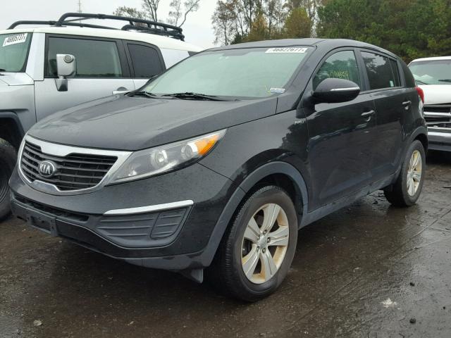 KNDPBCA20D7385308 - 2013 KIA SPORTAGE L BLACK photo 2