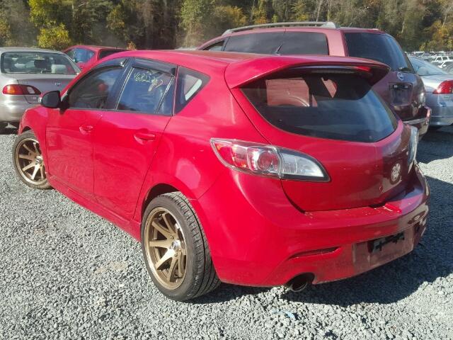 JM1BL1H4XA1171508 - 2010 MAZDA SPEED 3 RED photo 3