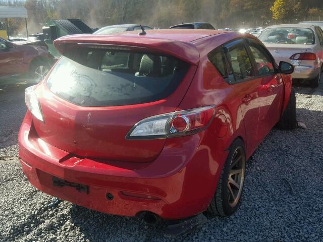 JM1BL1H4XA1171508 - 2010 MAZDA SPEED 3 RED photo 4