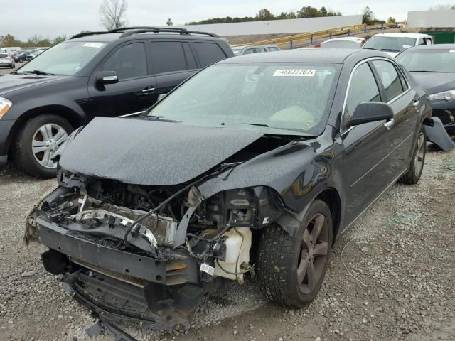 1G1ZC5E07CF192175 - 2012 CHEVROLET MALIBU 1LT BLACK photo 2