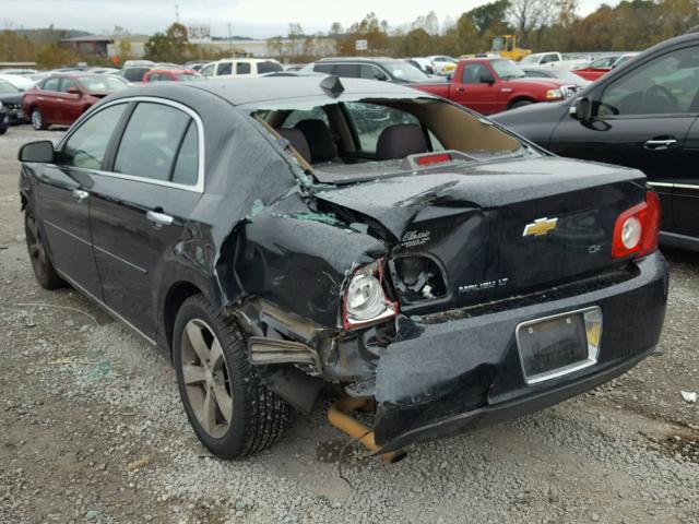 1G1ZC5E07CF192175 - 2012 CHEVROLET MALIBU 1LT BLACK photo 3