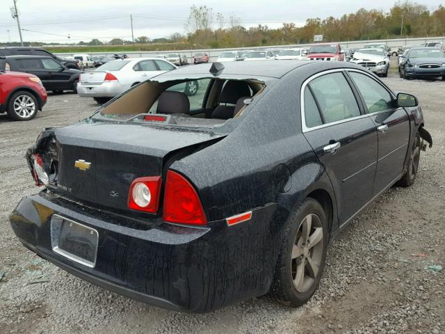 1G1ZC5E07CF192175 - 2012 CHEVROLET MALIBU 1LT BLACK photo 4