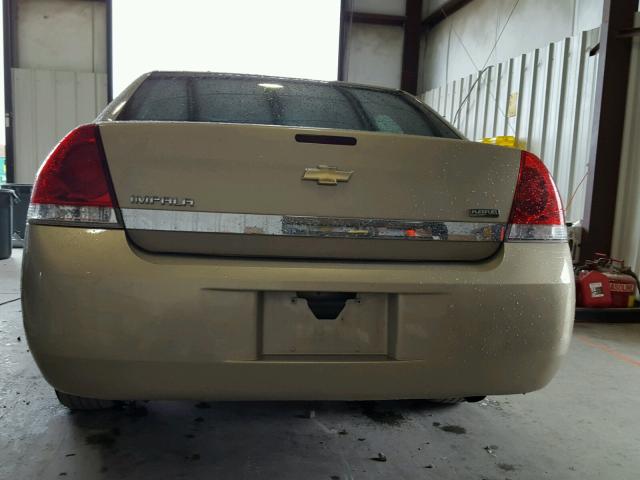 2G1WA5EK5A1108398 - 2010 CHEVROLET IMPALA LS GOLD photo 10