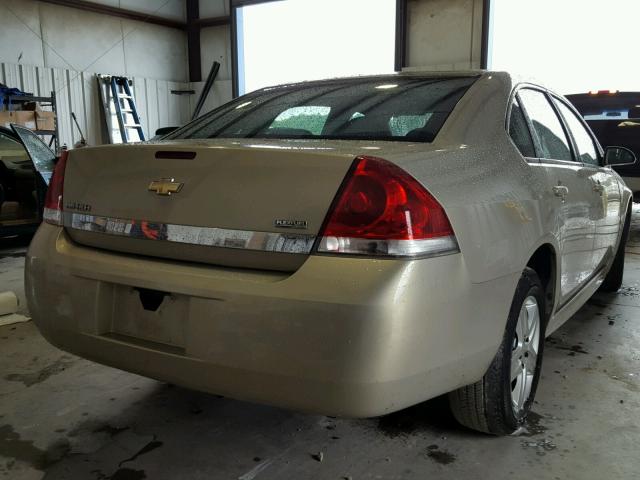 2G1WA5EK5A1108398 - 2010 CHEVROLET IMPALA LS GOLD photo 4