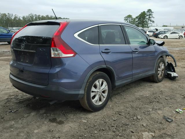 5J6RM3H56CL007741 - 2012 HONDA CR-V EX BLUE photo 4