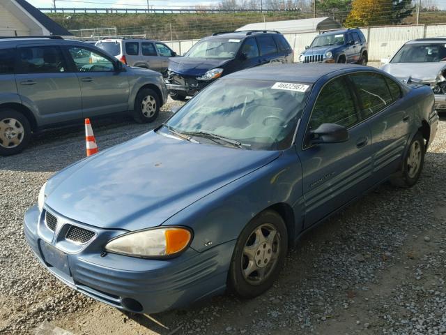 1G2NE52E1XM831799 - 1999 PONTIAC GRAND AM S BLUE photo 2