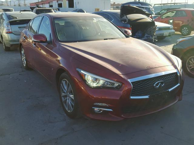 JN1BV7AP7FM333234 - 2015 INFINITI Q50 BASE RED photo 1