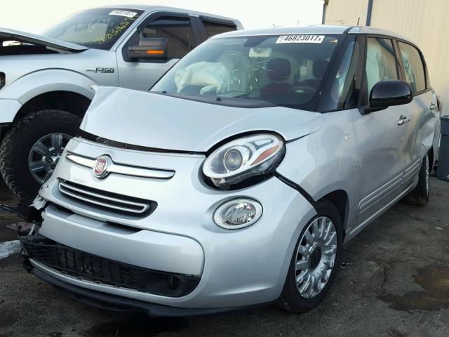 ZFBCFAAH6EZ017946 - 2014 FIAT 500L POP SILVER photo 2