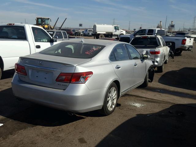 JTHBK1EG4A2352257 - 2010 LEXUS ES 350 SILVER photo 4