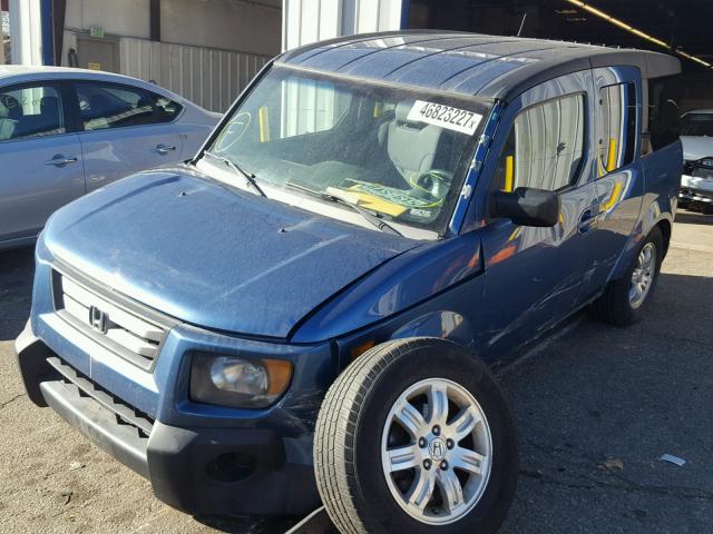 5J6YH28798L019238 - 2008 HONDA ELEMENT EX BLUE photo 2