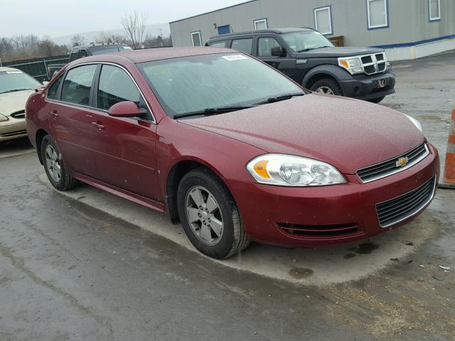 2G1WT57NX91288040 - 2009 CHEVROLET IMPALA 1LT BURGUNDY photo 1